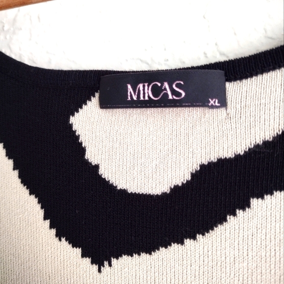 Micas Curve Zebra Print Sleeveless Knit Mini Dress - Picture 8 of 10